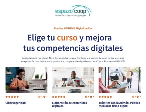 EspazoCoop colabora con Ilunion no seu proxecto formativo para eliminar a fenda dixital nas cooperativas
